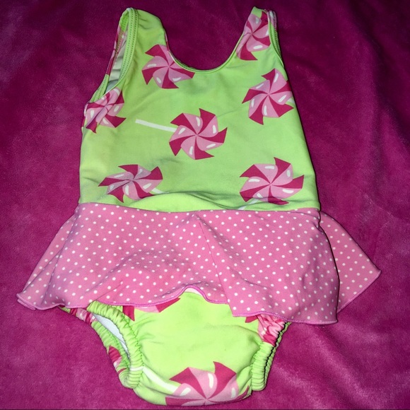 Old Navy Girls 2-Piece Ruffle Cross-Back Tankini Sizes 12-18 Months And 2T NWT